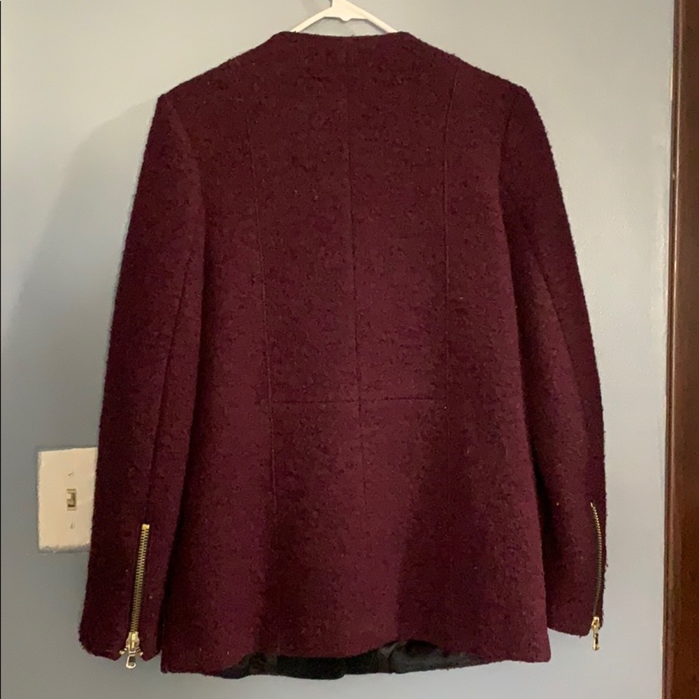 Maroon Wool Pea Walker Coat - image 4